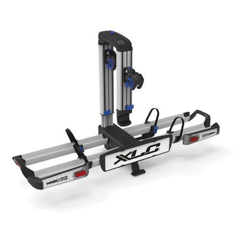 Porte Vélos sur Boule d'Attelage pour 2 vélos XLC Almada - WORK-E XTRA LED 2 EN 1 PLIANT