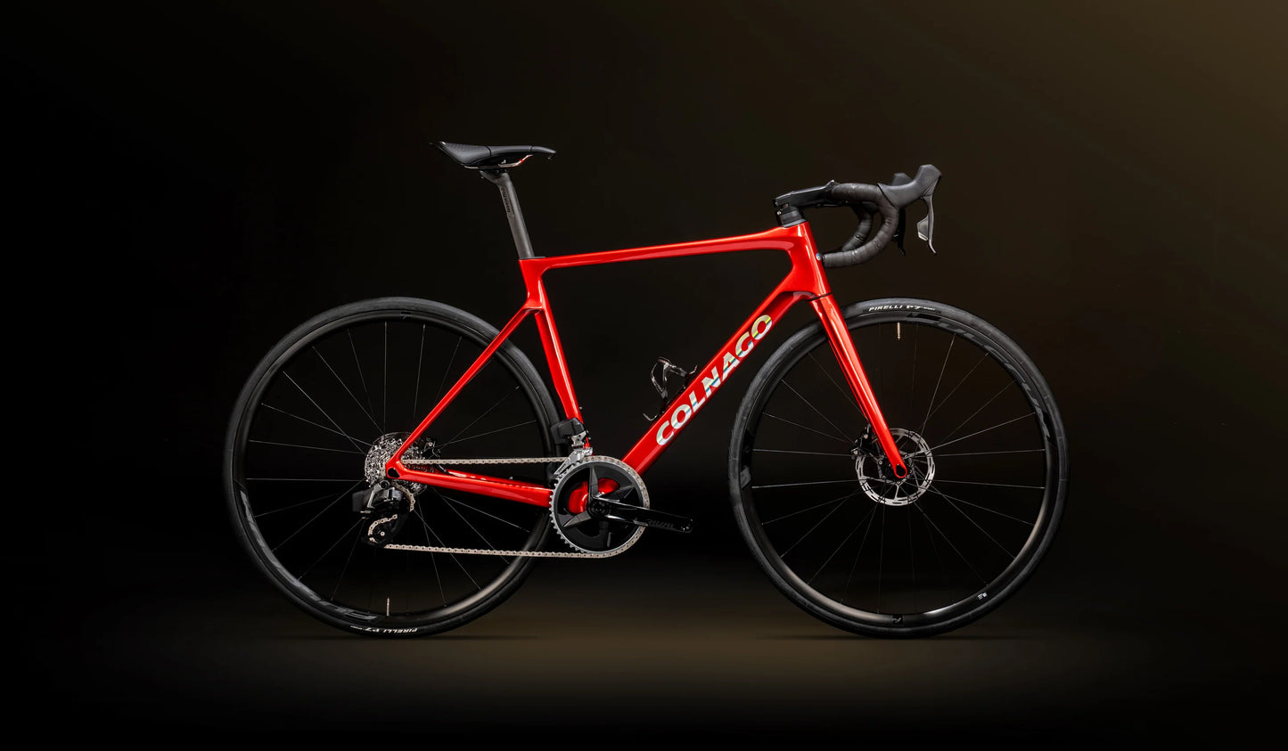 Vélo de route Colnago V4 Shimano 105 Di2 Fulcrum Racing 600db Rouge