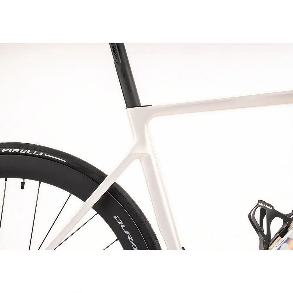 Vélo de route Colnago V4RS Shimano Ultegra Di2 Fulcrum Racing 600db Blanc